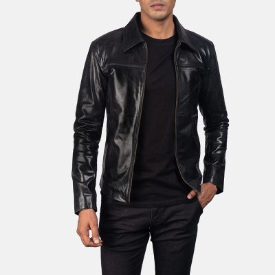 Mystical Black Leather Jacket2 of 6 8 1531223348753