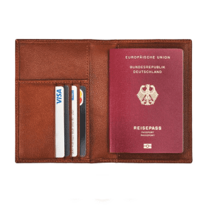 Brown Leather Passport Holder